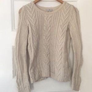 Gap Long Sleeve Cream Sweater